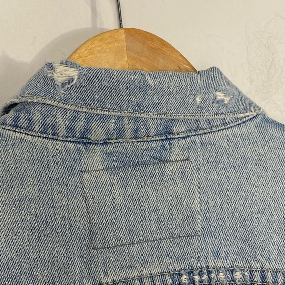 CARMAR Distressed Cropped Denim Jacket - Picture 6 of 9